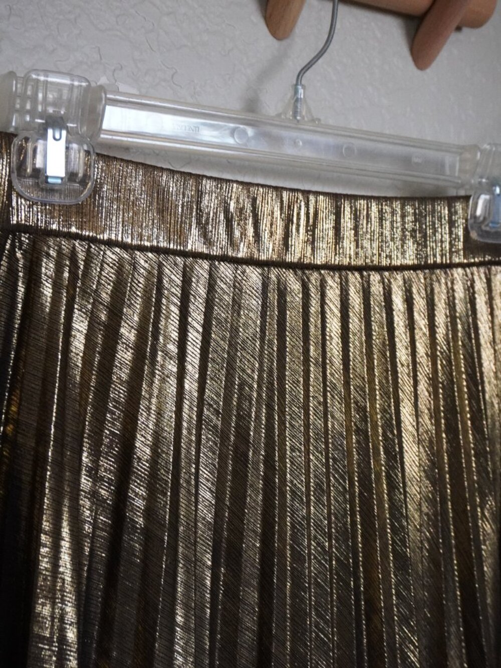 Pleated Gold Skirt